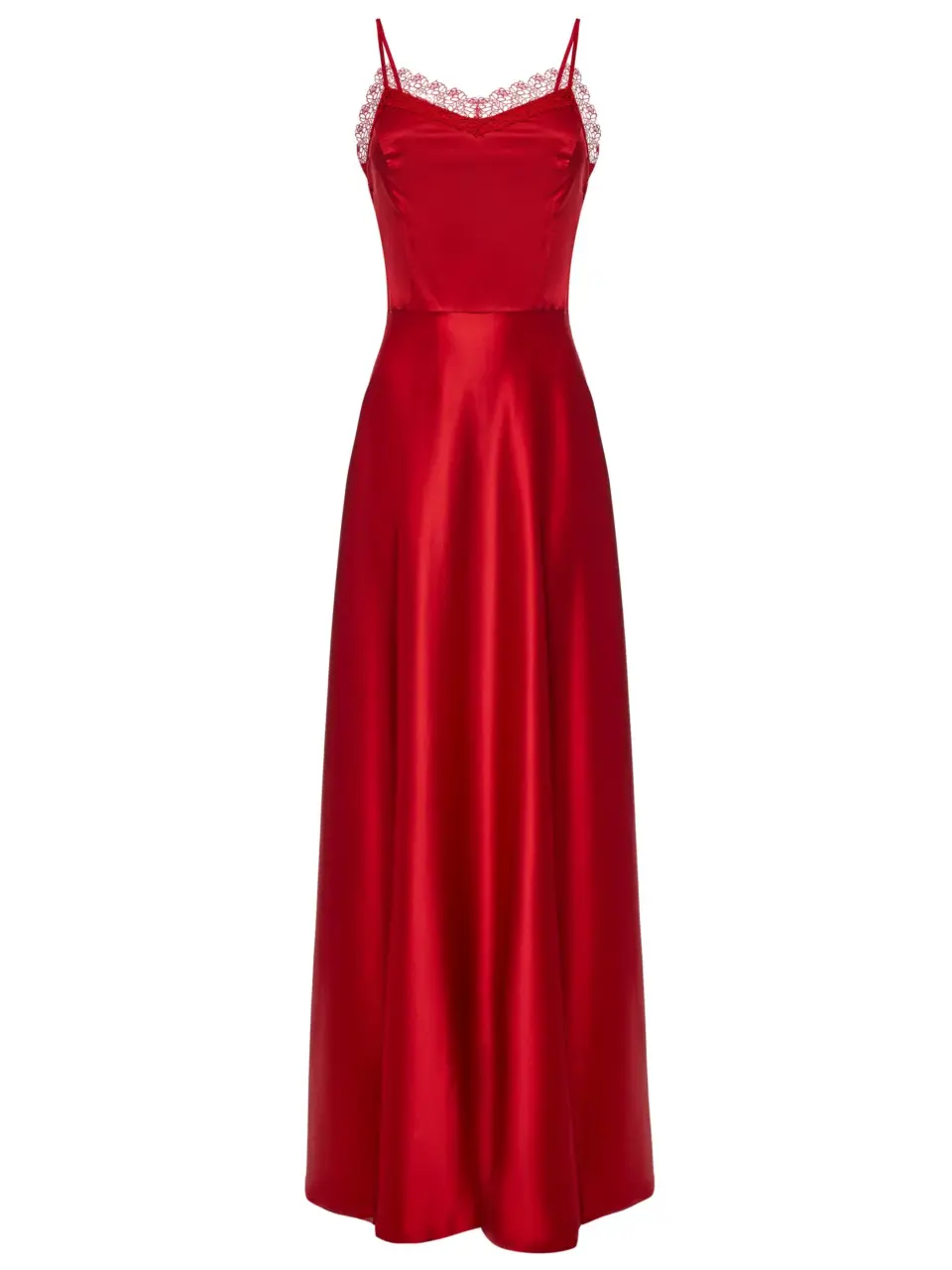 Maxi dress in flowy italian silk
