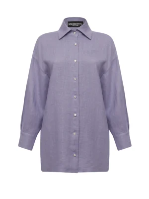 BV shirt with slits on the sleeves - Lavender