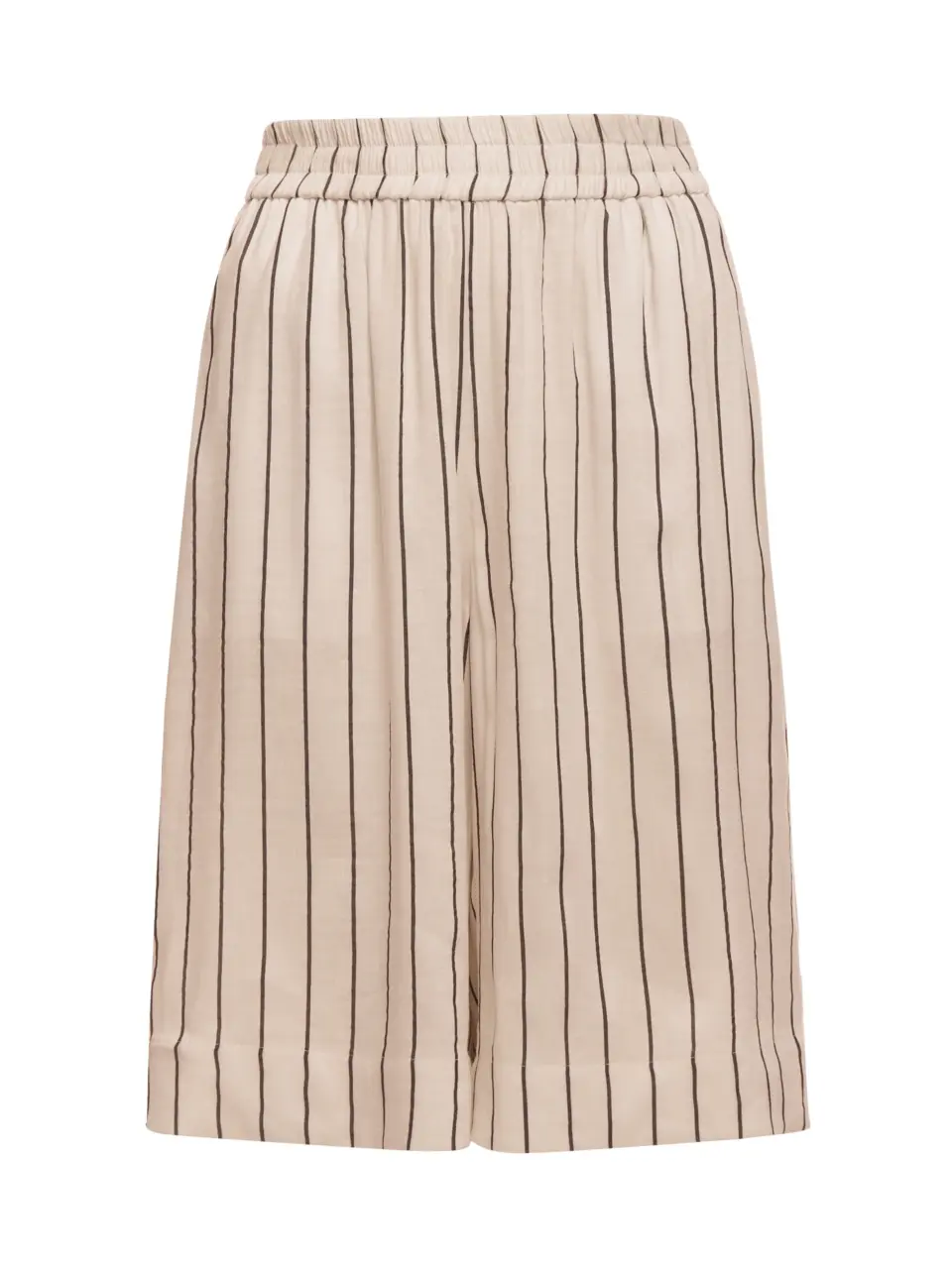 "City" shorts in light italian linen - Small, Stripes