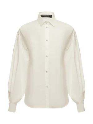 Shirt with voluminous sleeves - 44 (S), White