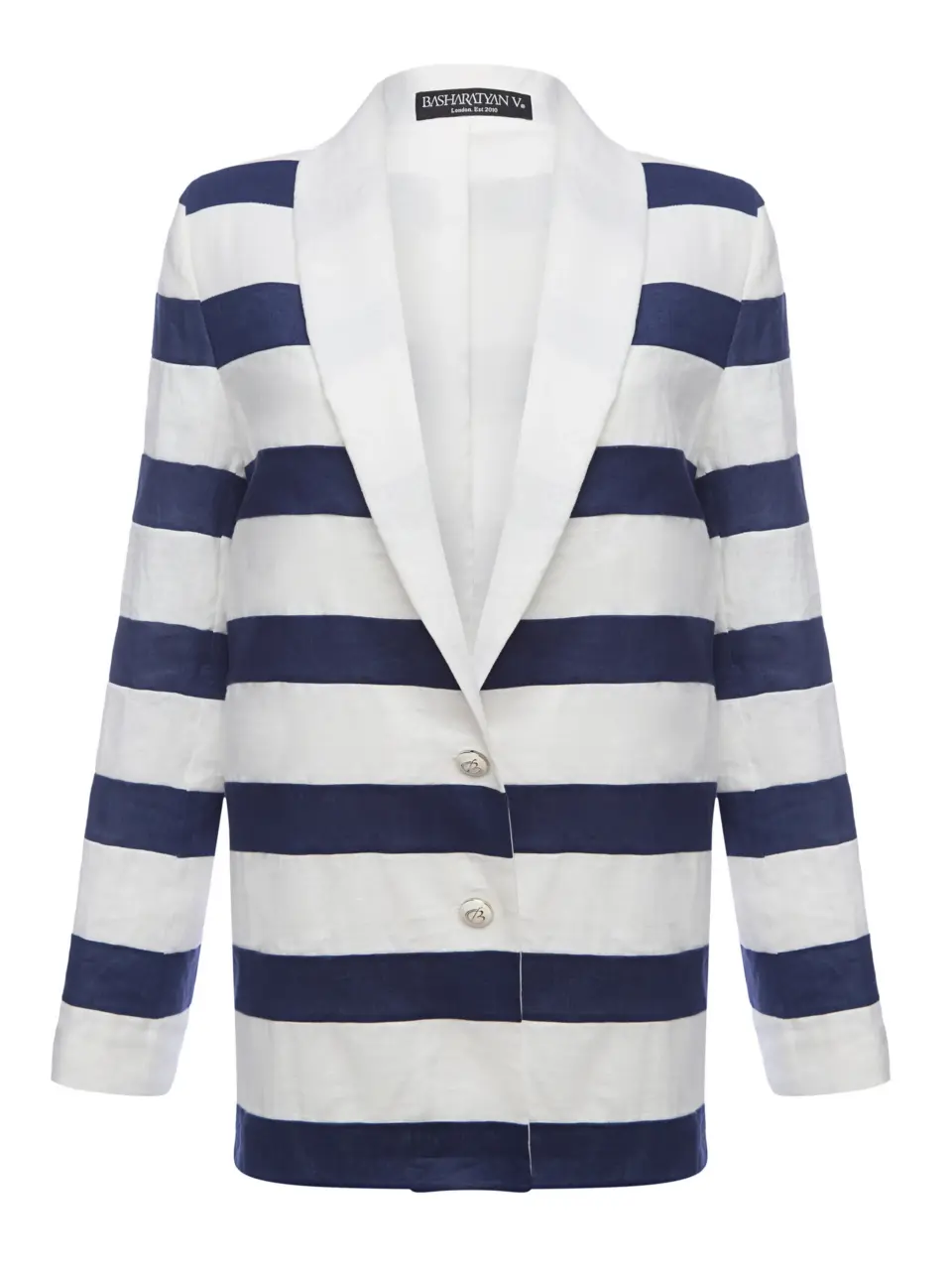 Classic BV jacket made from two kinds of linen with silk lining