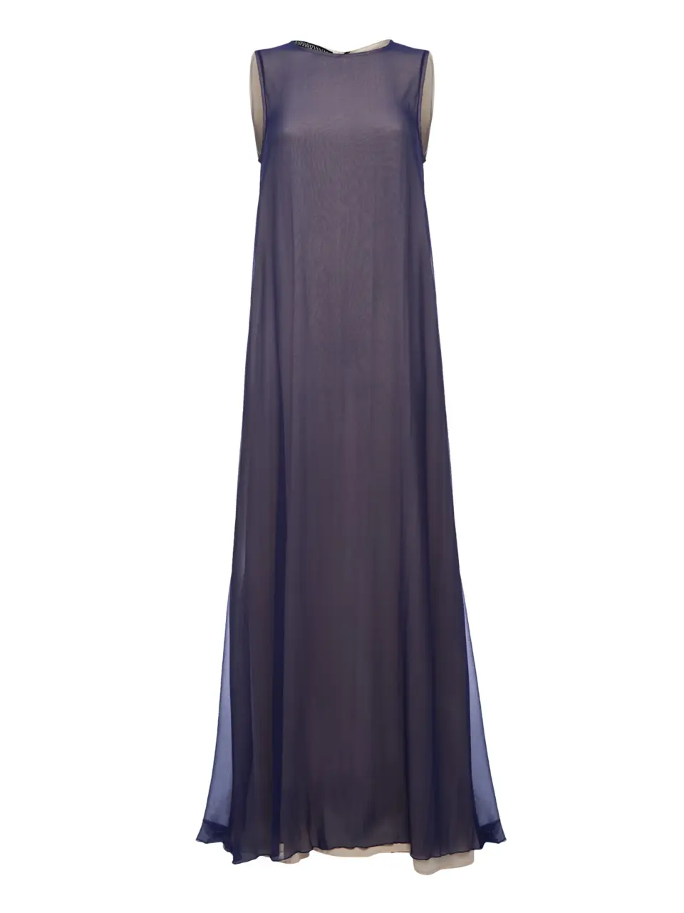 Maxi dress in british delicate silk