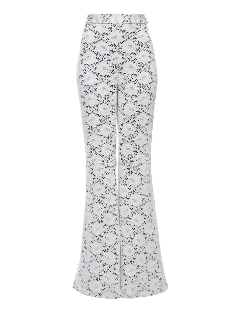 Flarred trousers from delicate lace