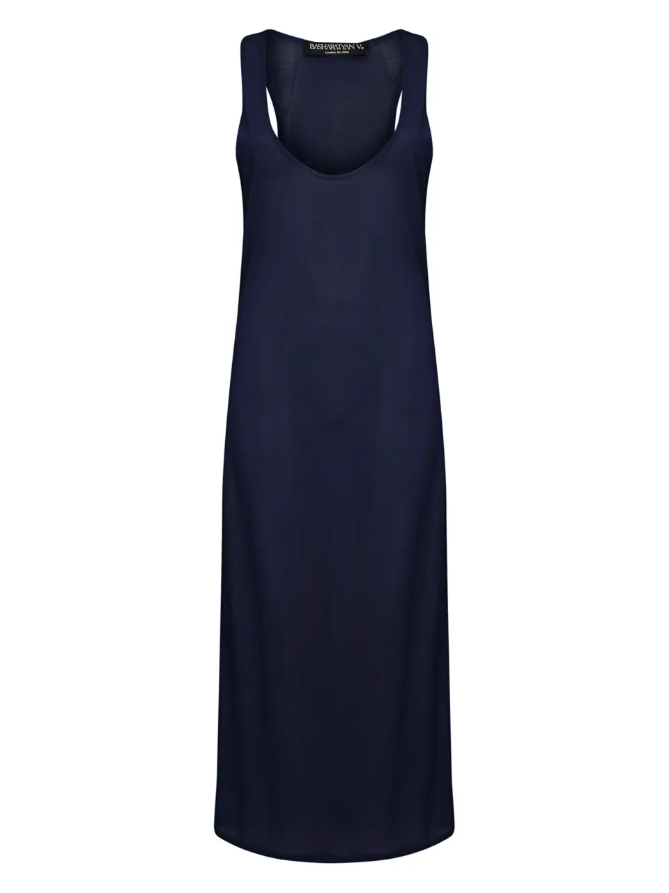 Darkblue Tank top midi bodycon dress - Small, Darkblue