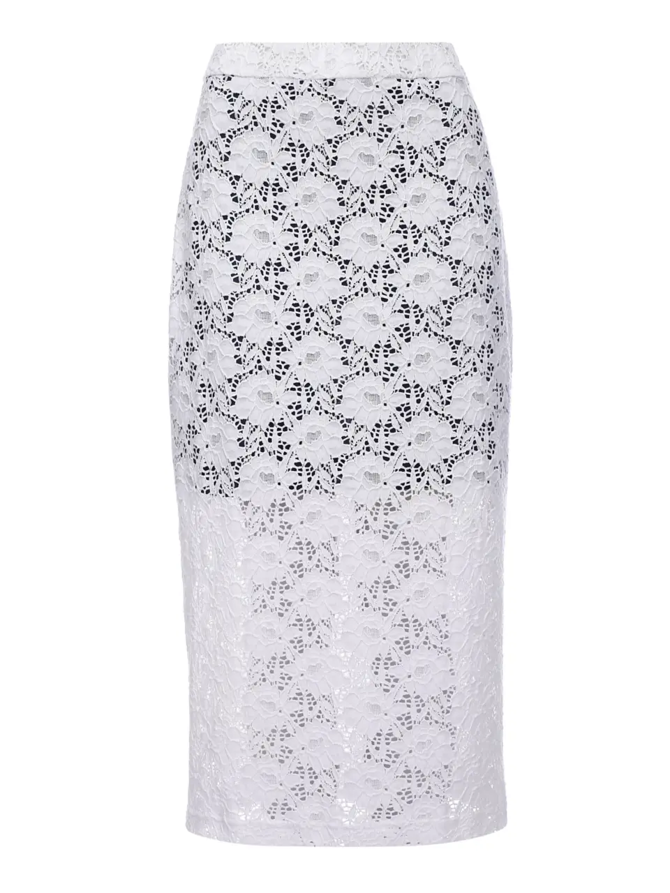 Midi skirt in delicate french lace