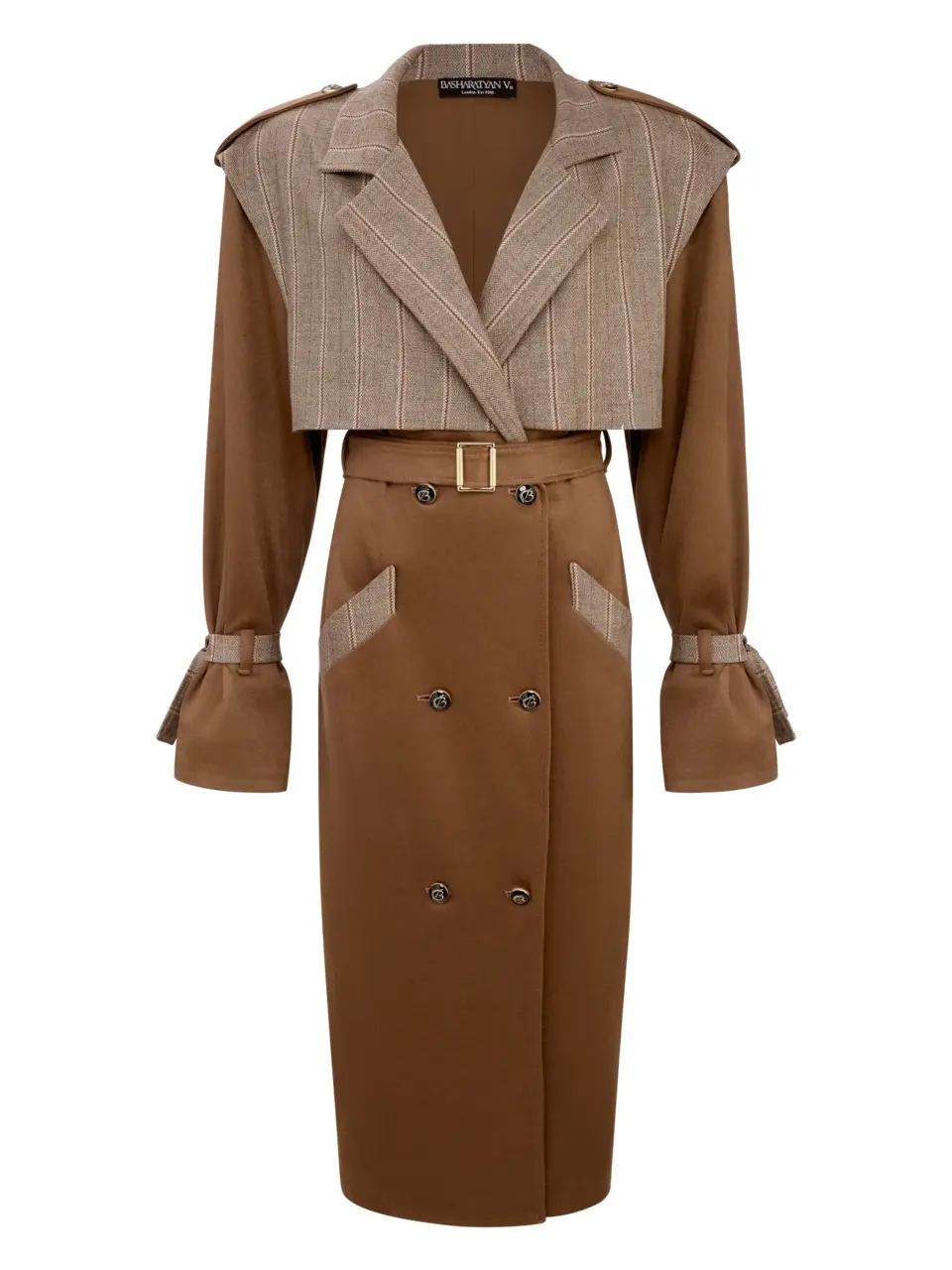 Trench coat in soft italian wool