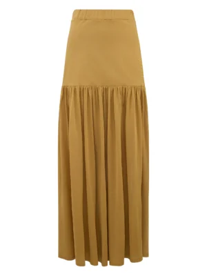 Flarred midi skirt in 1980s style