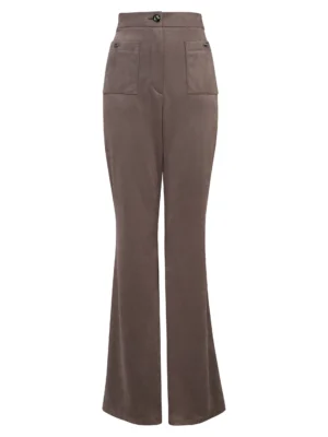 Flarred trousers with pockets