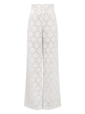 Брюки полу-палаццо из итальянского кружева