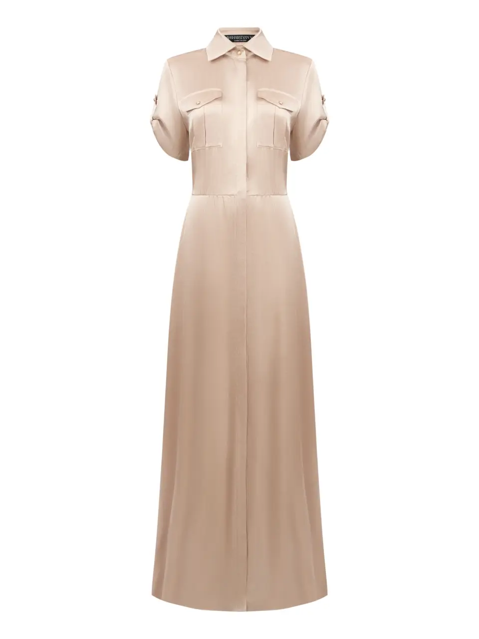 Maxi dress in 'Safary' style from flowy italian viscose