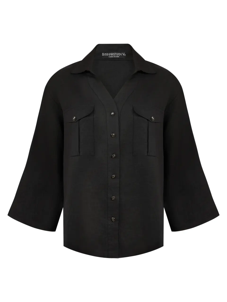 3/4 sleeve shirt in "Safari" style