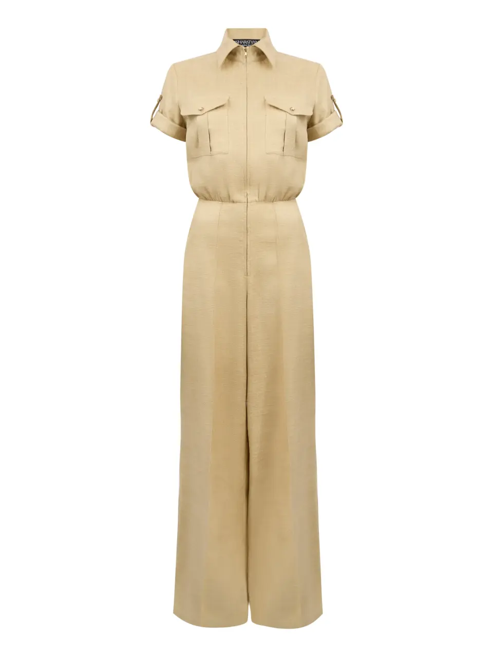 Silk 'Safari' style jumpsuit