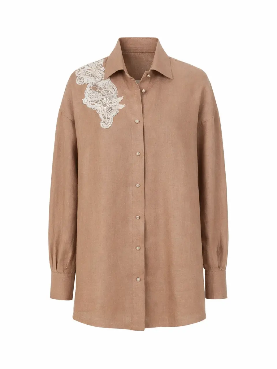 Classic BV shirt with silver embroidery