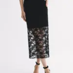 Midi skirt from delicate lace Basharatyan V SS26 dop BasharatyanV4837