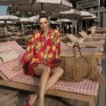 Shirt 3/4 sleeve Basharatyan V SS26 dop red lemons4