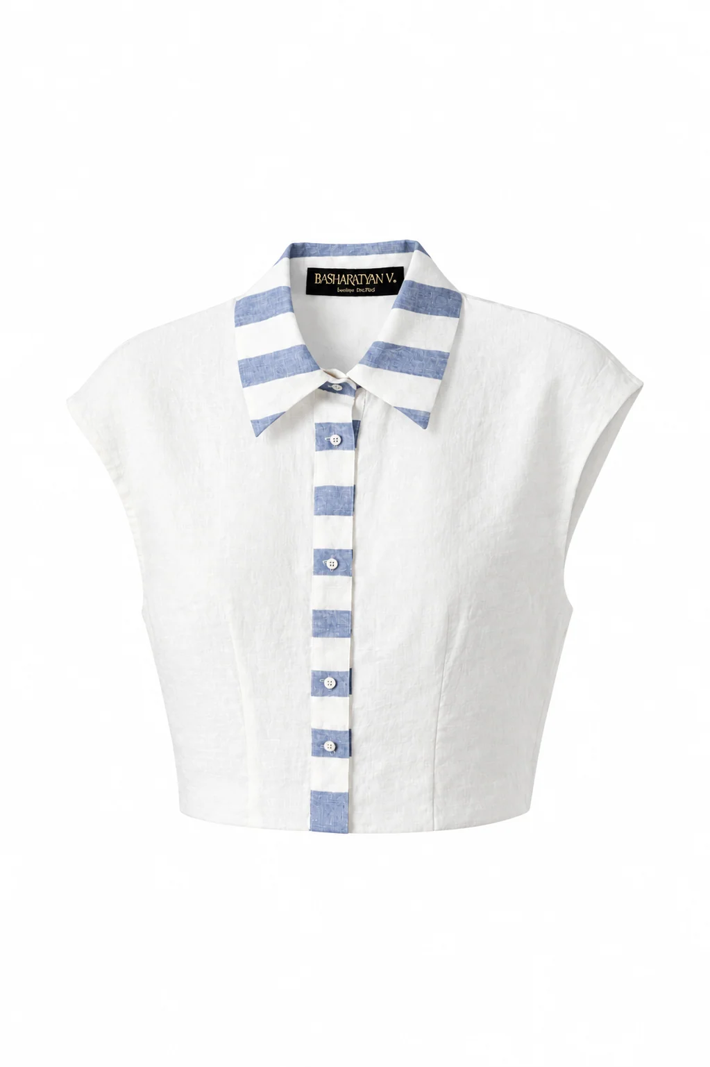 Cropped lined BV shirt Basharatyan V SS 26 3FF5BA5F 7E2A 4E1B 83AE DB6066E2BF28
