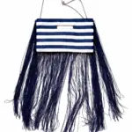 Maxi clutch with fringe and detachable chain handle Basharatyan V SS 26 IMG 3311