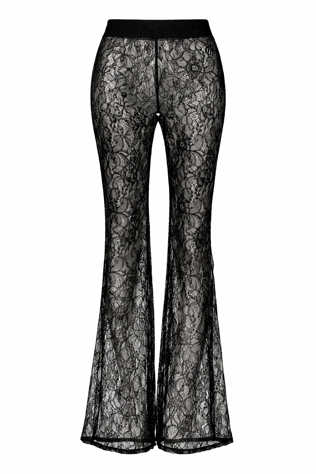 Silk french lace flared trousers Basharatyan V SS 26 IMG 3976