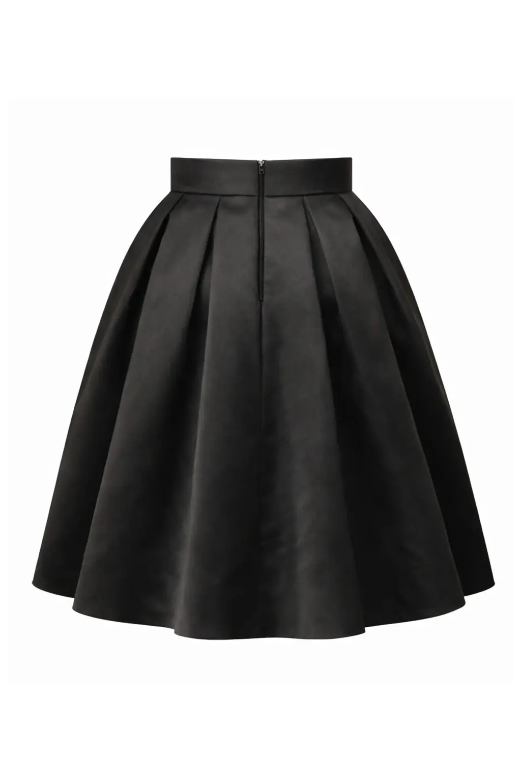Юбка миди Basharatyan V SS 26 black silk midi back