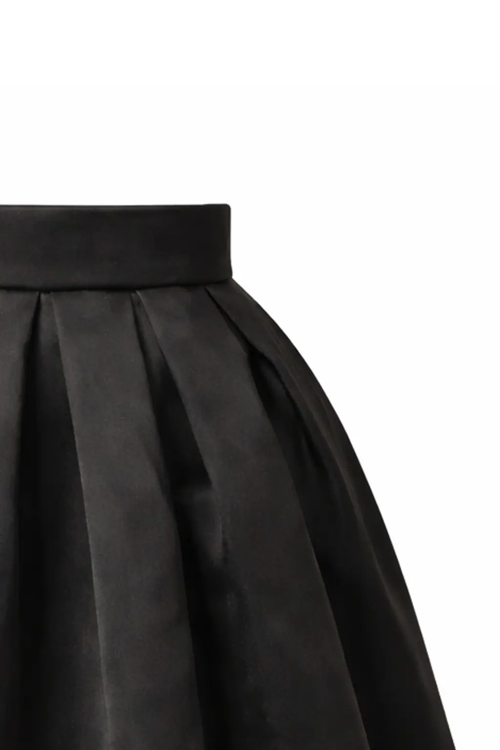 Юбка миди Basharatyan V SS 26 black silk midi detail
