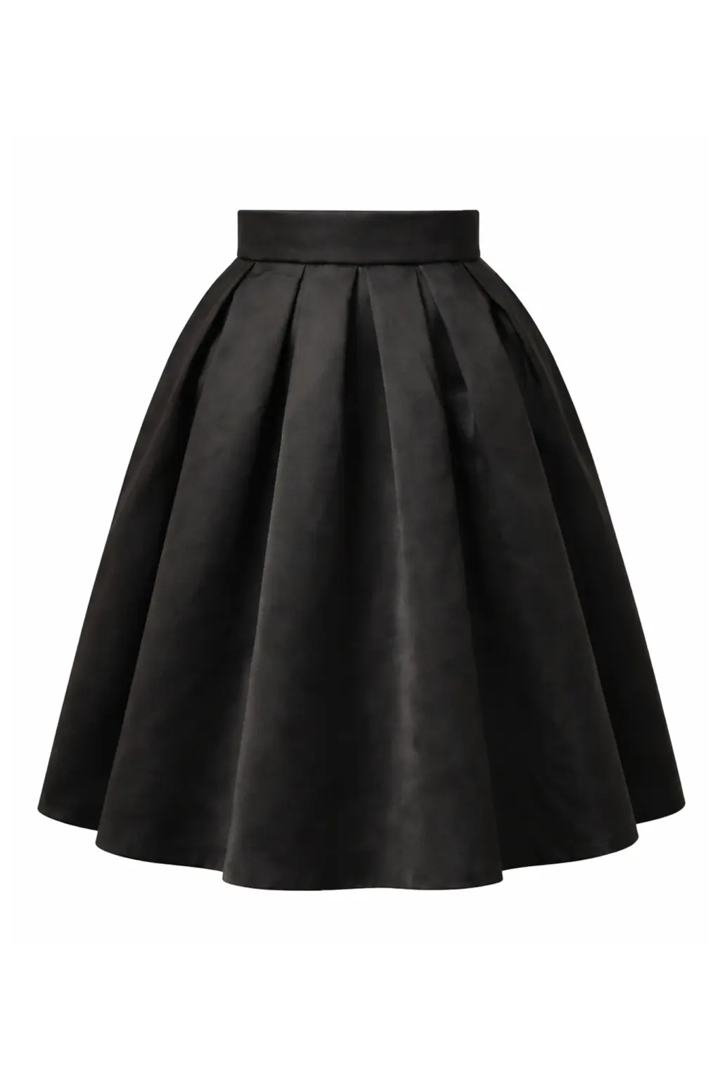 Юбка миди Basharatyan V SS 26 black silk midi front