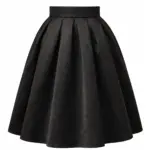 Юбка миди Basharatyan V SS 26 black silk midi front