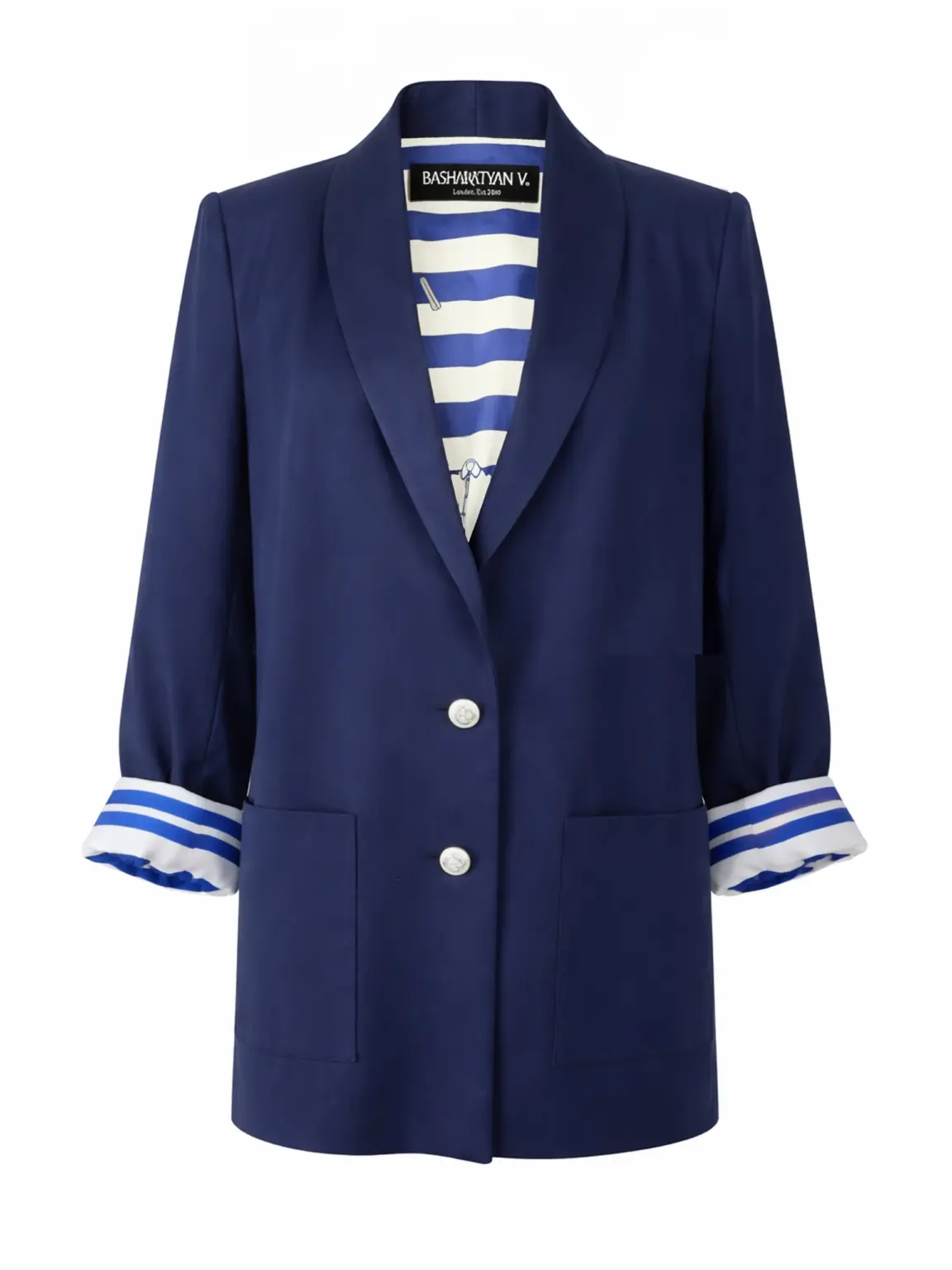 Classic BV jacket with silk lining Basharatyan V SS 26 product shot jacket silk